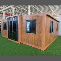 Maison conteneur Starshine imperméable de 20 pieds, maison conteneur préfabriquée modulaire en acier avec deux chambres
