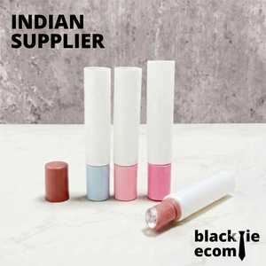 Tube cosmétique vide en plastique rechargeable pour gloss et blush, avec bouchon à vis et logo personnalisé, pour l'emballage de rouge à lèvres et de blush - Product Image 1