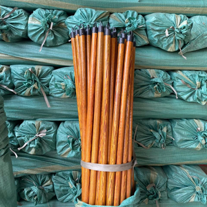 Balai à plancher écologique GMEX 120 cm, manche en bois naturel, tête en plastique durable, nettoyage facile pour la maison et le bureau - Product Image 1