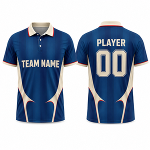 Camiseta Deportiva Personalizada con Sublimación Completa, OEM, Secado Rápido, Transpirable, con Nombre y Número del Jugador, Uniforme para Equipo, Eventos, Personal Deportivo, Polo - Product Image 1