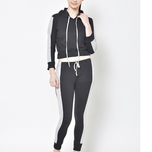 Women Custom Tracksuit Set Two Piece Crop <b>Hoodie</b> Jogger Pants Sportswear Athletic Outfit Fashion Activewear Set Formal Front - Product Image 6