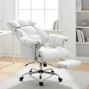 Sedia da Ufficio Comoda in Pelle Sintetica PU con Meccanismo di Regolazione Manuale, Nessuna Spedizione nei Fine Settimana - Product Image 1