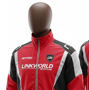 2026 Unisex invierno alta calidad Hip Hop correr chaqueta cortavientos lona seda soporte cuello cremallera cierre - Product Image 4