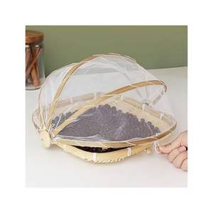 Cesta de Almacenamiento Circular de Bambú Hecha a Mano, Ecológica, Vintage, Multifuncional para Frutas, Pan y Flores, Marca VIETCHOICE, Venta al Por Mayor, Alta Calidad - Product Image 3