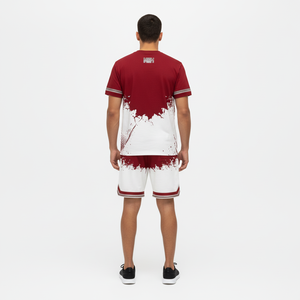 เสื้อเชิ้ตผู้ชายลำลองพรีเมียม 100% แบบกำหนดเอง ชุดเซ็ตสั้น OEM/ODM ลายดอกไม้ พิมพ์ลายหลวมๆ ใส่สบาย เหมาะกับชายหาด เสื้อยืดผู้ชายพร้อมกางเกงขาสั้น - Product Image 2