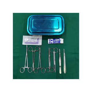 Boîte de chirurgie de petite taille de qualité supérieure, 14 pièces, kit d'instruments chirurgicaux en acier inoxydable pour interventions mineures, approuvé CE ISO - Product Image 6