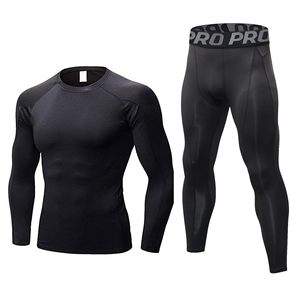 Men Long Sleeve Compression Set Thermal Base <b>Layer</b> <b>Top</b> Pants Wholesale Supplier - Product Image 1