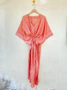 Caftan en soie Grand caftan bohème Robe bohème Robe longue caftan en soie - Product Image 5