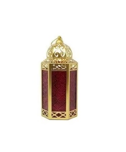 Lanterne à bougie moderne en métal avec panneaux en verre, décoration suspendue écologique faite à la main pour la maison, le jardin, les mariages et les événements de Noël - Product Image 1