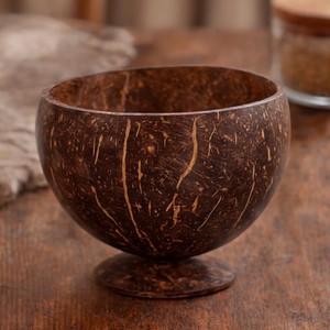 Premium <b>Coconut</b> <b>Shell</b> Bowl High Quality Handmade Eco Friendly Durable Polished Reusable Kitchen Serving Dining Product - Product Image 3