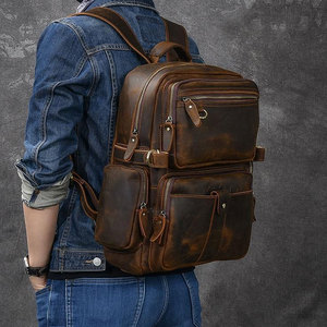 Mochila de Cuero Multifuncional Hecha de Cuero Genuino, Fabricada Profesionalmente, Totalmente Impermeable - Product Image 6