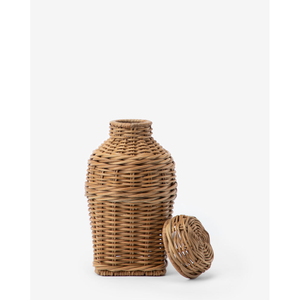 Woven Natural Rattan Wicker Jar <b>Storage</b> <b>Container</b> With Lid Eco Friendly Home Organizer Wholesale Bulk Supplier <b>Kitchen</b> <b>Storage</b> - Product Image 6