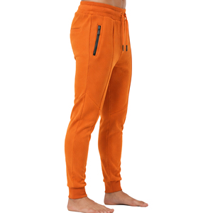 Pantalones de punto gofrado premium para hombre, corte ajustado, estilo casual, jogger, tela texturizada, cintura elástica con cordón, parte inferior personalizada, para hombre - Product Image 2