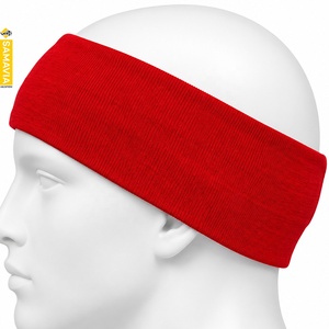 SAMAVIA Bandeau de sport en nylon rouge unisexe, bandeau absorbant extensible, accessoires vestimentaires pour fitness, course à pied, gym, yoga - Product Image 4