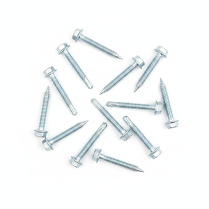 Professional Grade Zinc Coated Self-Drilling Screws - Hex Washer Head Bulk Sale - Product Image 1