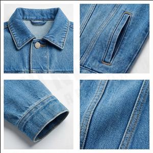 Chaqueta vaquera para hombre 2025, cierre de botón cubierto, elegante, Diseño de manga Regular, chaqueta cómoda informal personalizable de alta calidad - Product Image 4