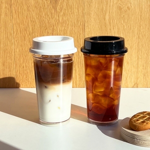 Gobelet réutilisable transparent de base 500 ml sans BPA, écologique, en plastique Ecozen, tasse à café - Product Image 4