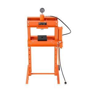 Pressa Idraulica da Officina da 30 Tonnellate con Supporto Triangolare Regolabile per Pavimento del Garage e Piastra di Pressione Pneumatica con Nucleo in Acciaio - Product Image 1