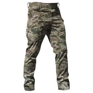 Durable Camouflage Tactical Straight Waist Cargo Pants Multi-Pocket Utility <b>Trousers</b> Outdoor <b>Ripstop</b> Workwear Men OEM Custom - Product Image 1