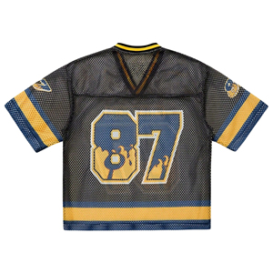 Good Manufacturing 3D Printed 100% Polyester Retro <b>Mesh</b> American Football Jersey With Customizable Name And Number Quick Dry - Product Image 2