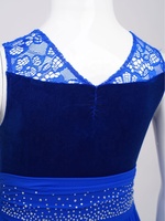 6-16 enfants filles Costume de danse lyrique robe en dentelle vêtements de danse pour compétition de danse moderne classe scène Performance fabricant