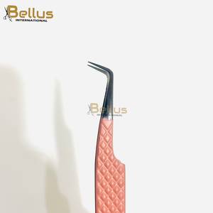 Juego de Pinzas para Extensión de Pestañas y Cejas Bellus International de Lujo, Acero Inoxidable de Alta Calidad, Punta Suave, Antimagnéticas - Product Image 2