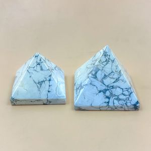 Pyramide en howlite naturelle, cristal poli blanc, pierre de guérison, Reiki, méditation, énergie, Feng Shui, décoration, vente en gros, Chakralume Inde - Product Image 3