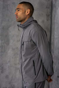 Men's Custom Lightweight Hooded Windbreaker Set with <b>Hoodie</b> And Shorts Outdoor <b>Running</b> Sportswear Casual Two Piece Tracksuit Set - Product Image 6