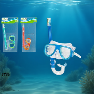 Set Maschera e Tubo per Snorkeling per Bambini Aqua Sport, Attrezzatura Subacquea in Silicone Senza Lattice - Product Image 3
