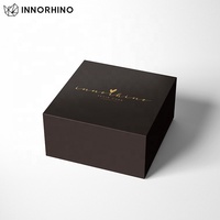 Boîte en carton pliable personnalisée couvercle rabattable carrée gâteau chapeau chaussures rigide magnétique