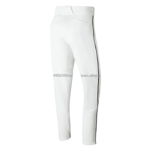 Venta al por mayor personalizado nuevo diseño juvenil sublimado pantalones de béisbol sublimación hombres pantalones de béisbol largos en blanco - Product Image 4