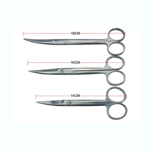 Ciseaux Mayo à manche côtelé, pointe droite, ciseaux de dissection, outil de coupe en acier inoxydable, réutilisable, certifié CE, pour chirurgie générale - Product Image 5