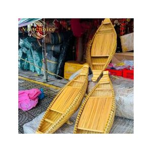 เรือไม้ไผ่เวียดนาม ไวท์ชอยซ์ อีโค คอราเคิล สำหรับทำงาน รับน้ำหนักได้มาก  ตกแต่งแบบธรรมชาติ ส่งออกคุณภาพสูง - Product Image 1