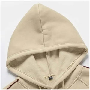 Sudadera con Capucha Básica para Hombre de Alta Calidad, 100% Algodón, Forro Polar Suave para Invierno, Diseño de Pullover, Capucha Ajustable, Bolsillo Tipo Canguro, Uso Diario - Product Image 2