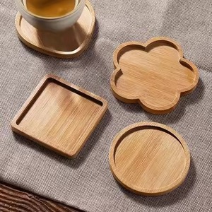 Premium Wooden Coasters Set Stylish <b>Table</b> <b>Protector</b> Mats for Dining <b>Table</b> Coffee Cups Wine Glasses Cafe Restaurant - Product Image 6