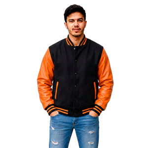 Fabricant de vestes universitaires rétro personnalisées, vêtements de rue vintage, vêtements d'extérieur, vente en gros, vêtements à marque privée, fournisseur OEM - Product Image 2