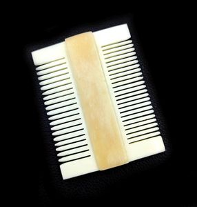 Peigne à barbe artisanal de 4 pouces en os de buffle naturel - Peigne de toilettage à dents larges pour hommes, peigne de luxe pour barbe et cheveux style Viking - Product Image 4