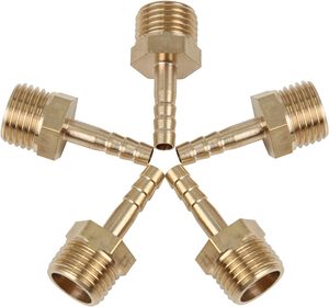 Messing-Schlauchanschlüsse T-Stück Winkelstück M-Gewinde Korrosionsbeständiger Automobilverbinder - Product Image 6