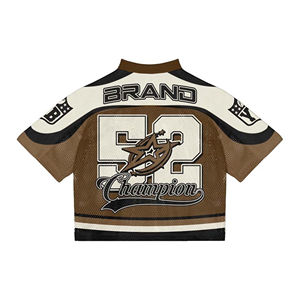 Nueva Camiseta Deportiva de Fútbol para Hombre, Diseño Degradado de Malla, Transpirable, con Estampado DTF, Servicio OEM - Product Image 3