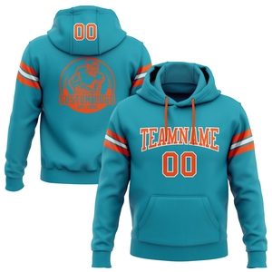 Wholesale Direct Industry New Design Custom Stitched Teal <b>Orange</b>-White <b>Men's</b> Polyester/Cotton Patchwork Loose <b>Sweatshirt</b> Hoodie - Product Image 1