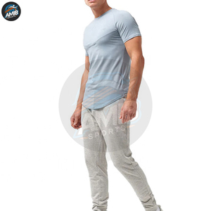 Wholesale Custom Logo Men's Gym T-<b>Shirts</b> Solid Breathable Canvas Fabric High Quality <b>100</b>% <b>Polyester</b> O-Neck Custom T-<b>Shirts</b> - Product Image 4