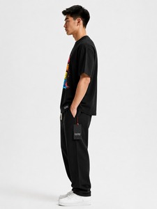 T-shirt de sport pour homme grande taille, coupe épaules tombantes, épais, séchage rapide, respirant et élastique, idéal pour la course à pied - Product Image 6