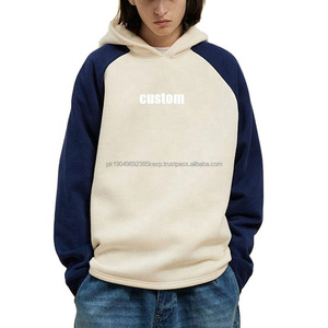 Sweat à capuche en coton biologique coutures de qualité couleur poids lourd mode hommes pull à capuche éponge française sweats à capuche surdimensionnés Hombre - Product Image 2