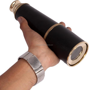 Télescope nautique à main en laiton brillant de 24 pouces, télescope de pirate vintage avec boîte en bois, télescope de navigation en laiton fonctionnel - Product Image 4