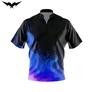 Sublimated <b>Bowling</b> Polo Jersey Quick Dry Breathable Team Sports Jersey for Men 100% Polyester for Unisex Short Sleeve - Product Image 5