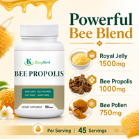 Kangherb OEM Extrait de Propolis d'Abeille Naturel Brut 90 Gélules Molles 1000mg Compléments Alimentaires Soutien Immunitaire et Énergétique pour Adultes