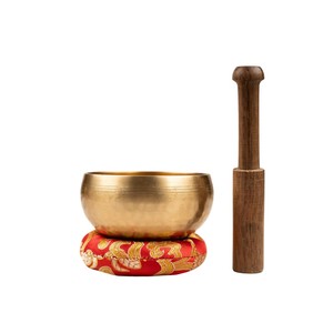 Ensemble de bols chantants tibétains faits à la main pour la méditation et la thérapie sonore des chakras, instrument tibétain martelé en promotion - Product Image 5