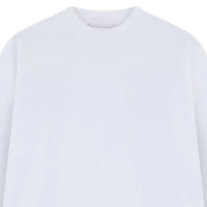 Camiseta de Manga Larga para Hombre, Blanca, con Estampado Gráfico, Cuello Redondo, Algodón, Estilo Casual, Urbano, con Diseño en Mangas y Espalda - Product Image 5