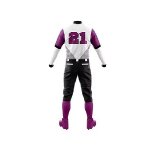 Tenues d'équipe professionnelles personnalisées en couleur et taille, vente en gros pour hommes, uniformes de baseball de haute qualité avec nom d'équipe personnalisé, logo personnalisé - Product Image 3
