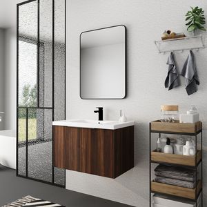 Mobile Bagno Compatto da 30 Pollici con Lavabo e Ante a Chiusura Ammortizzata 30x18 00630CAW (Imballaggio KD) - Product Image 4